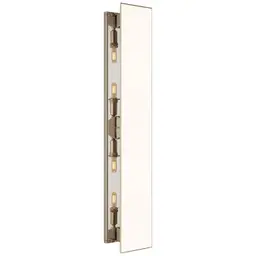 Polished Nickel White Glass