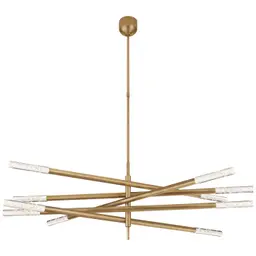 Antique-Burnished Brass Seeded Glass