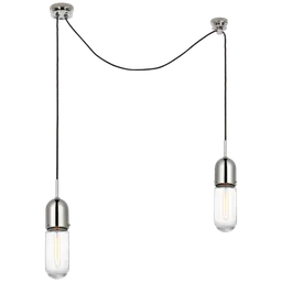 Polished Nickel Clear Glass