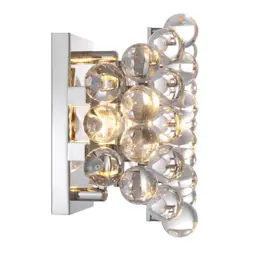 nickel finish | clear glass