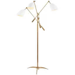 Hand-Rubbed Antique Brass and White White