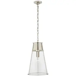 Polished Nickel Clear Glass