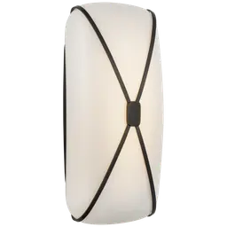 Gun Metal White Glass