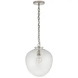 Polished Nickel Clear Glass
