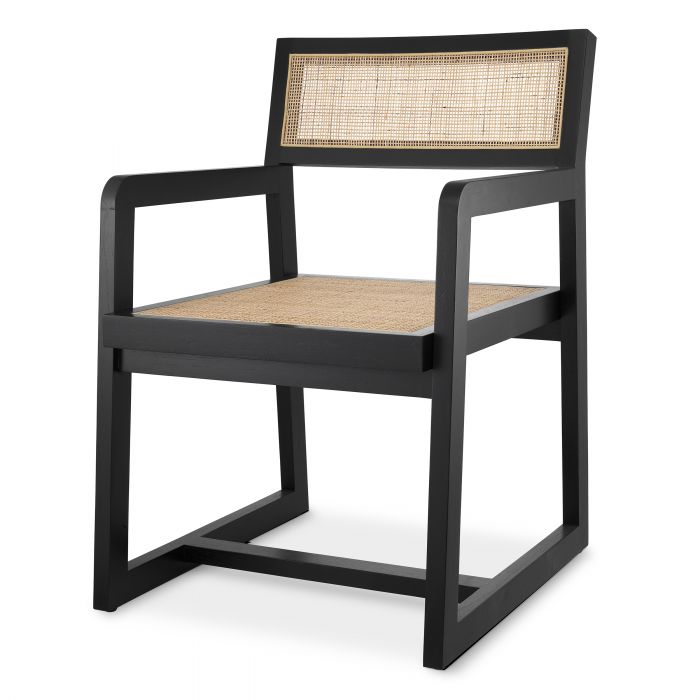 classic black | rattan cane webbing