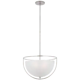 Polished Nickel Frosted Glass