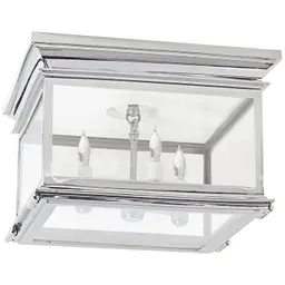 Polished Nickel Clear Glass