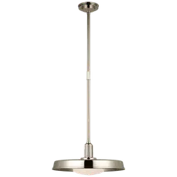 Polished Nickel White Glass