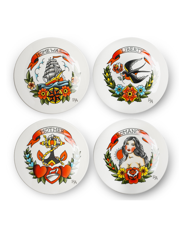 Купить Тарелка Tattoo Side Plates в интернет-магазине roooms.ru