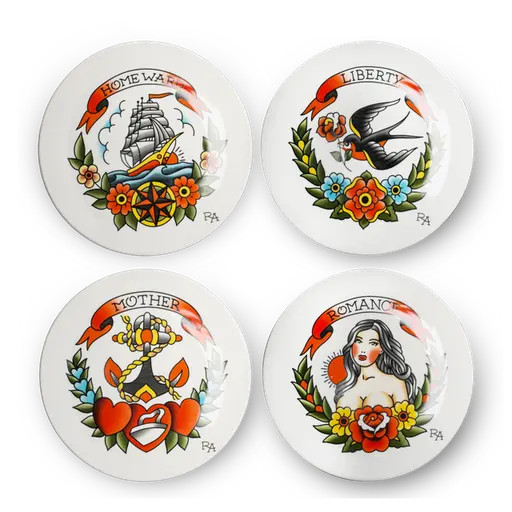 Купить Тарелка Tattoo Side Plates в интернет-магазине roooms.ru
