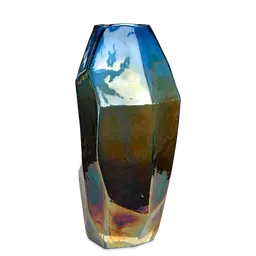 Multi-colour Coloured glass with luster