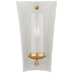 White and Gild Clear Glass