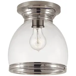 Antique Nickel Clear Glass