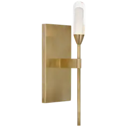 Natural Brass Clear Glass