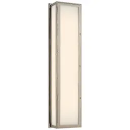 Polished Nickel White Glass
