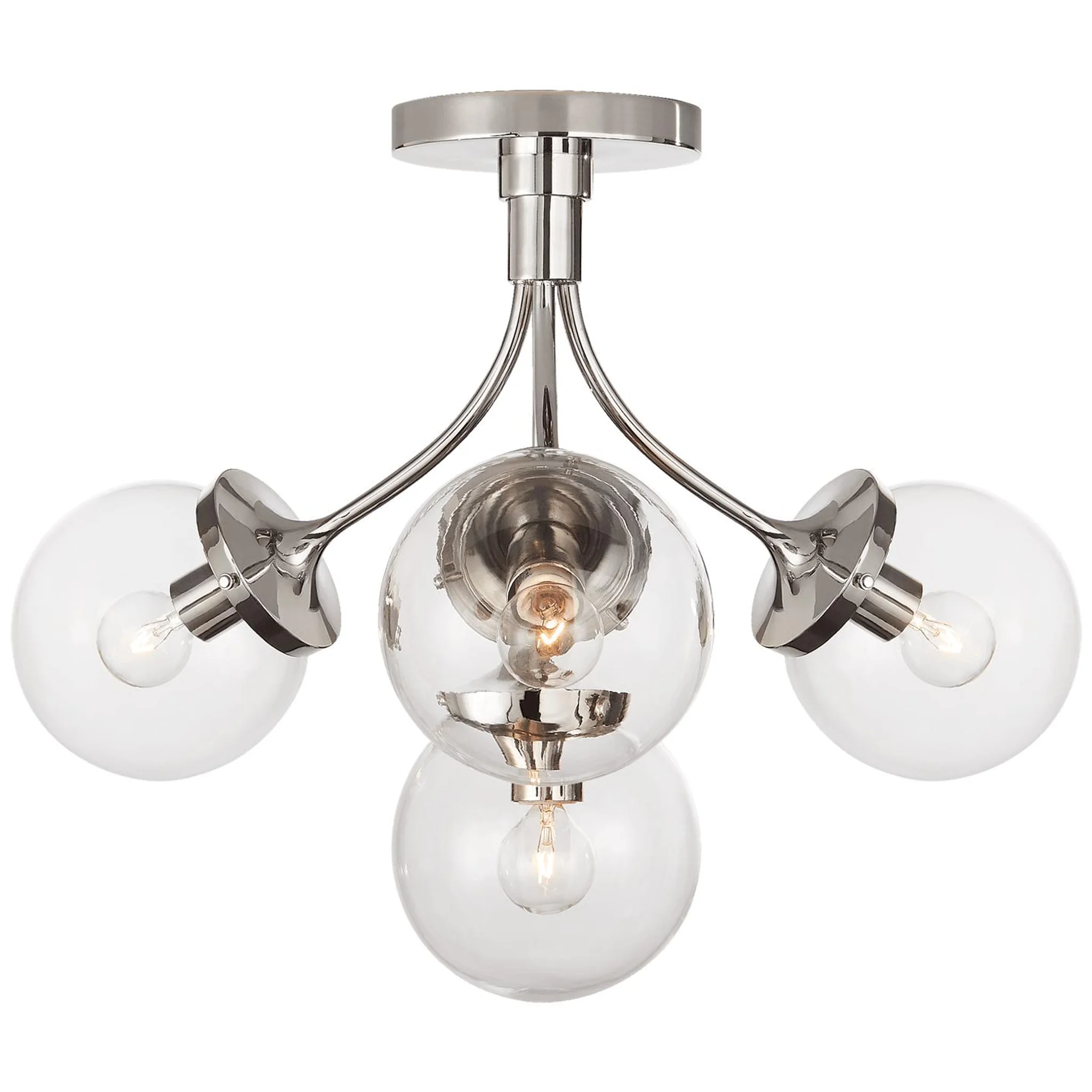 Купить Накладной светильник Prescott Medium Semi-Flush Mount в интернет-магазине roooms.ru