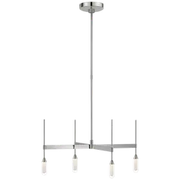 Polished Nickel Clear Glass