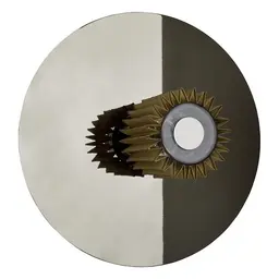 Large,Silver with Gold, 1 (Not Included)
