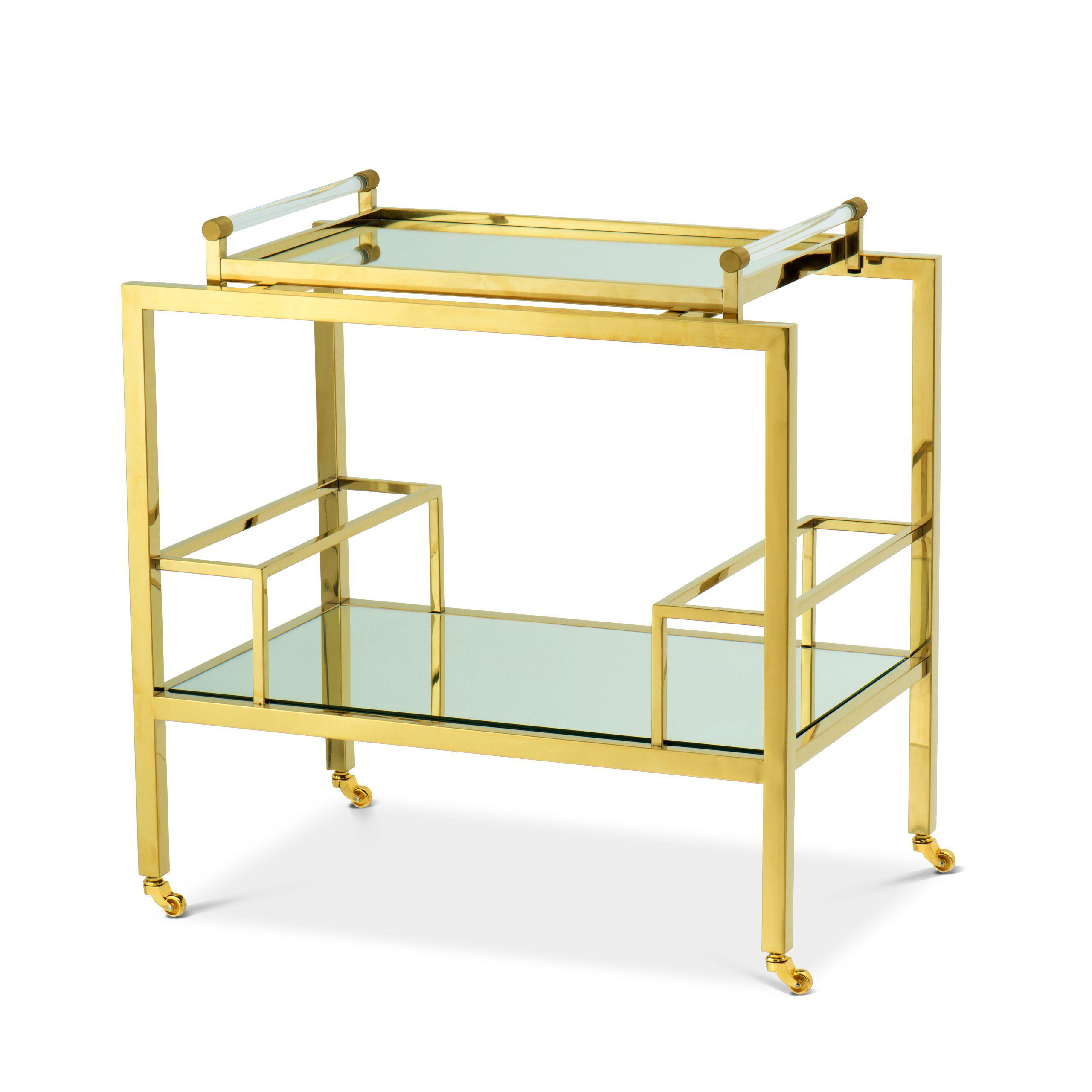 gold finish | mirror glass