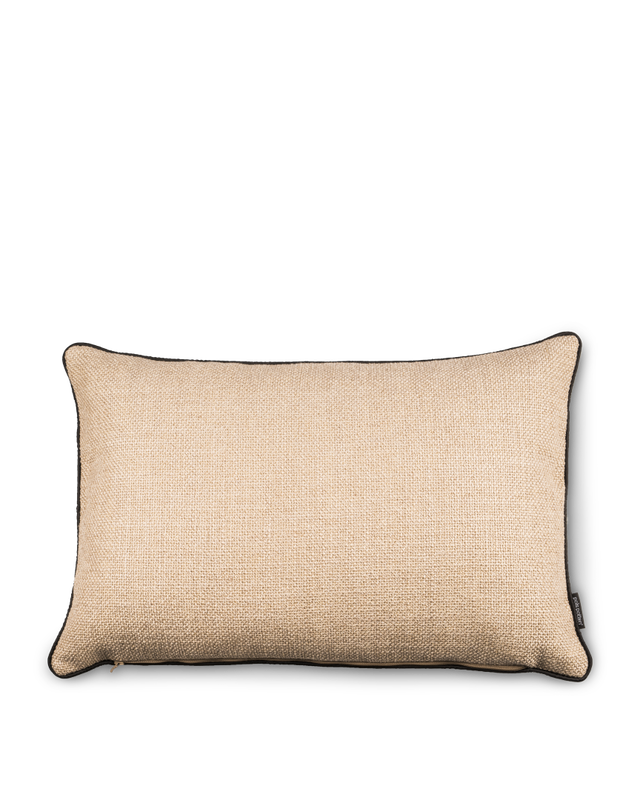 Beige Black pipingInner cushion filled with feathers