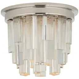 Polished Nickel Clear Acrylic