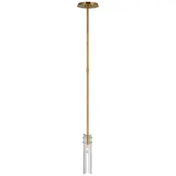 Hand-Rubbed Antique Brass Clear Glass