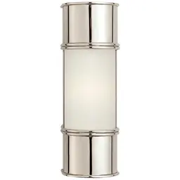 Polished Nickel Frosted Glass