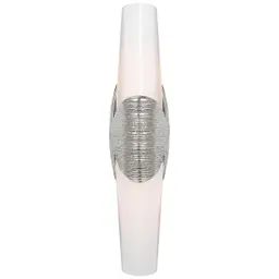 Polished Nickel White Glass