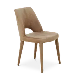 Beige Metal frame with upholstered legs