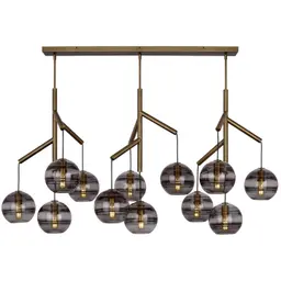 Aged Brass Transparent Smoke Triple T14 LED 90 CRI 2700K 120V (T20/T24)