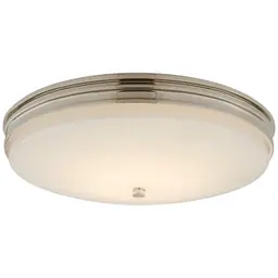 Polished Nickel White Glass