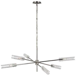 Polished Nickel Clear Glass