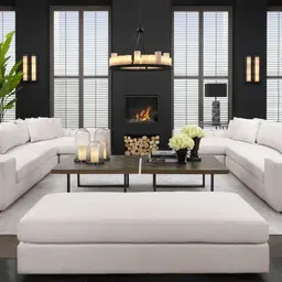 black finish | including faux candle shades round