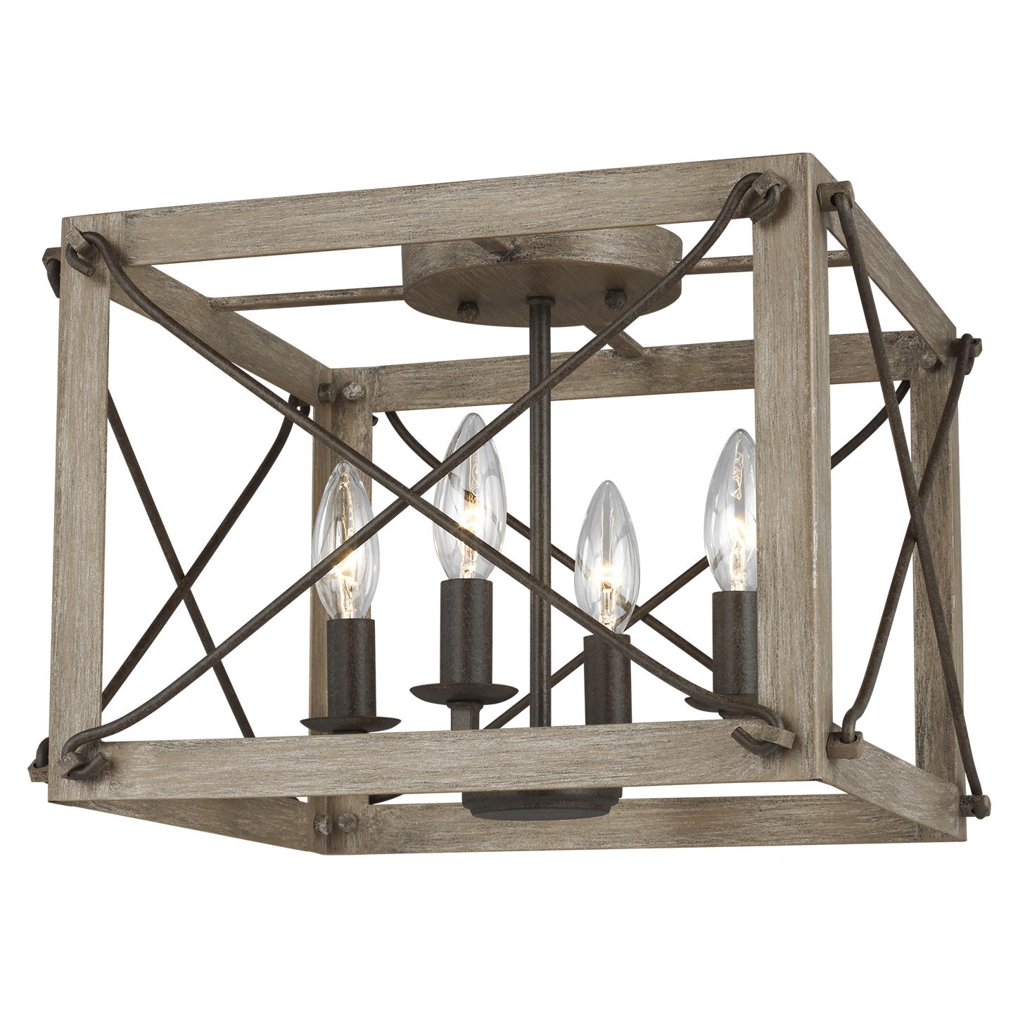 Купить Накладной светильник Thornwood Four Light Flush Mount в интернет-магазине roooms.ru