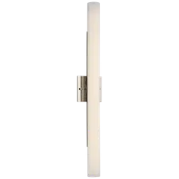 Polished Nickel White Glass