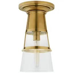 Hand-Rubbed Antique Brass Seeded Glass