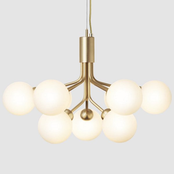 Brushed Brass,9.0,Opal White