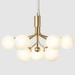 Brushed Brass,9.0,Opal White