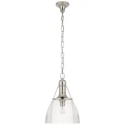 Polished Nickel Clear Glass