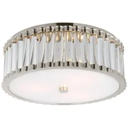 Polished Nickel Clear Glass