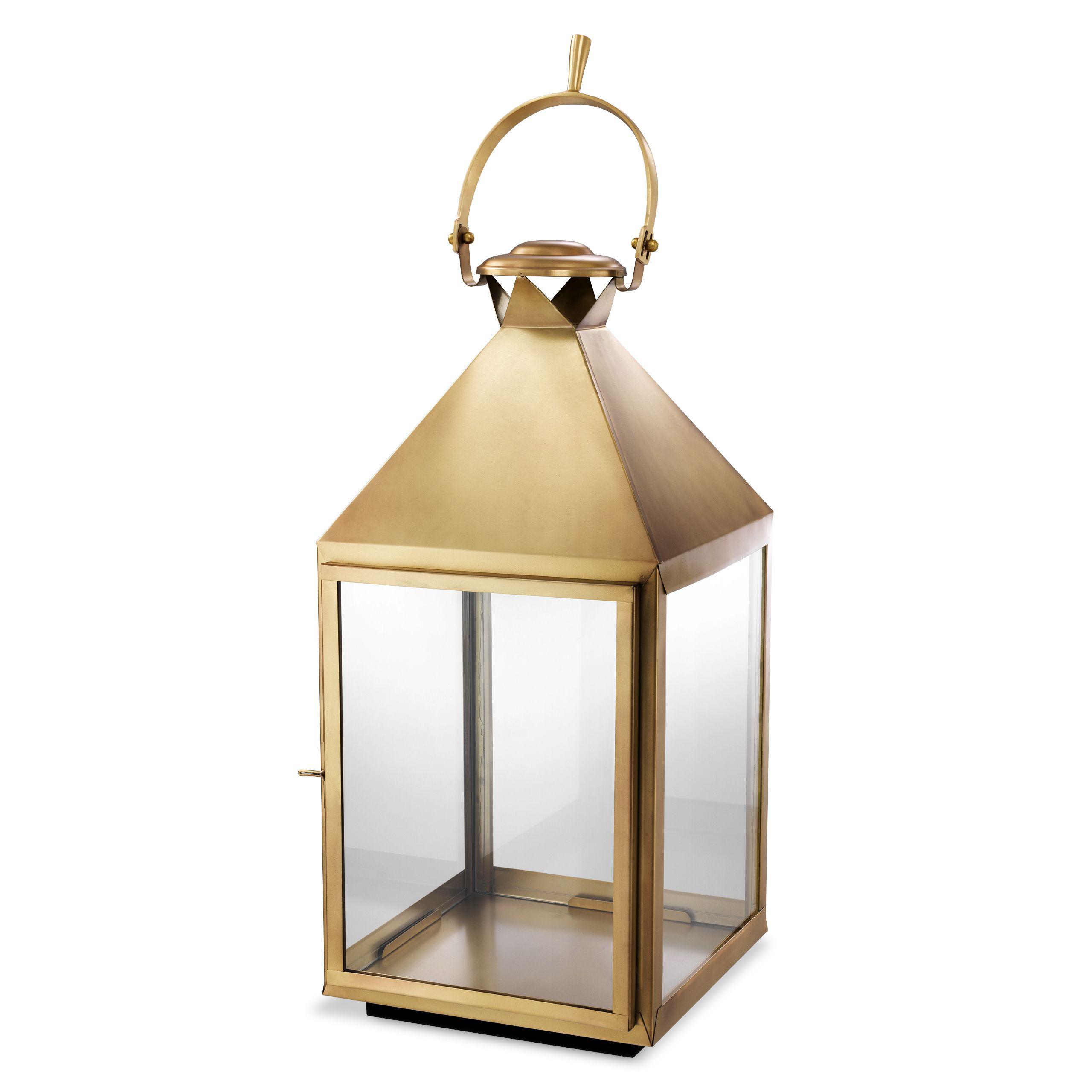 antique brass finish | clear glass L