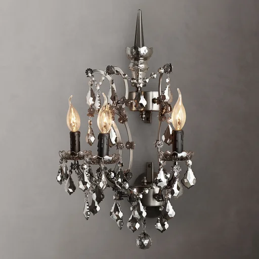 Купить Бра 19th C. Rococo Iron & Crystal Sconce в интернет-магазине roooms.ru
