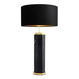 black marble | antique brass finish