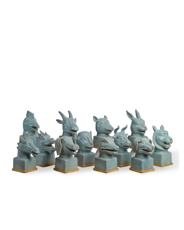 Купить Набор статуэток Symbolic Animal Head в интернет-магазине roooms.ru