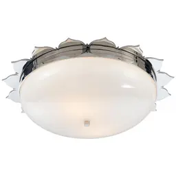 Polished Nickel White Glass