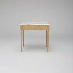 Large,White Oak with Arebescato Corchia Stone