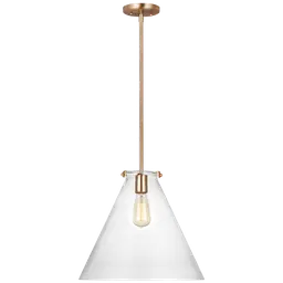 Satin Brass LED Bulb(s) Included