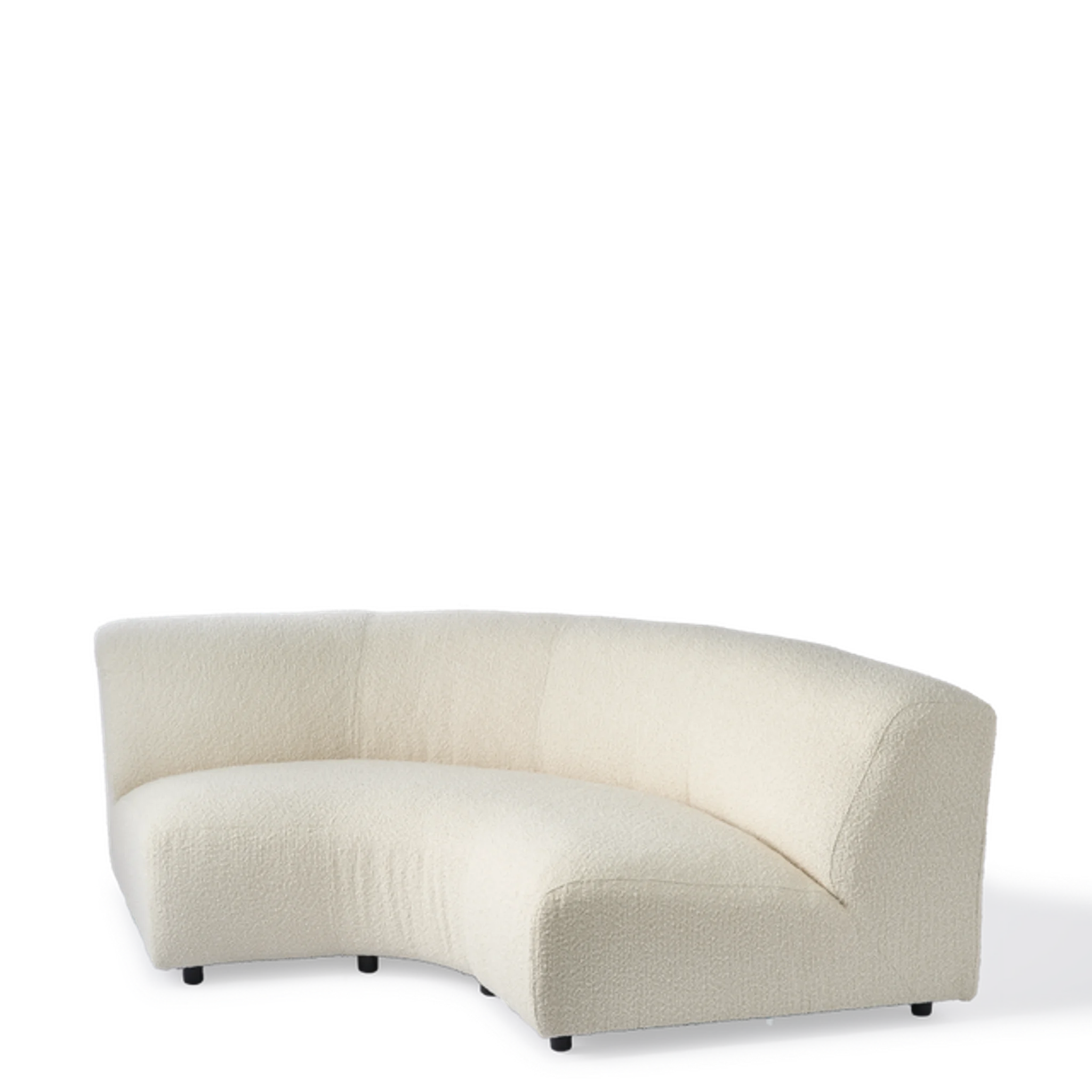 Купить Прямой диван 1/4 Circle - Quarter Circle Module boucle в интернет-магазине roooms.ru