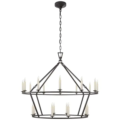 Купить Люстра Darlana Large Two-Tiered Ring Chandelier в интернет-магазине roooms.ru