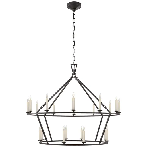 Купить Люстра Darlana Large Two-Tiered Ring Chandelier в интернет-магазине roooms.ru